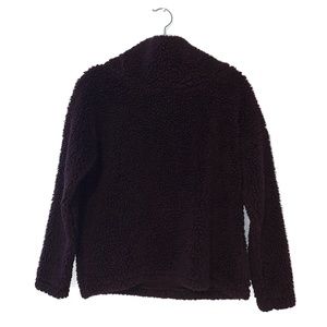 A New Day fuzzy teddy bear cowl neck pullover M